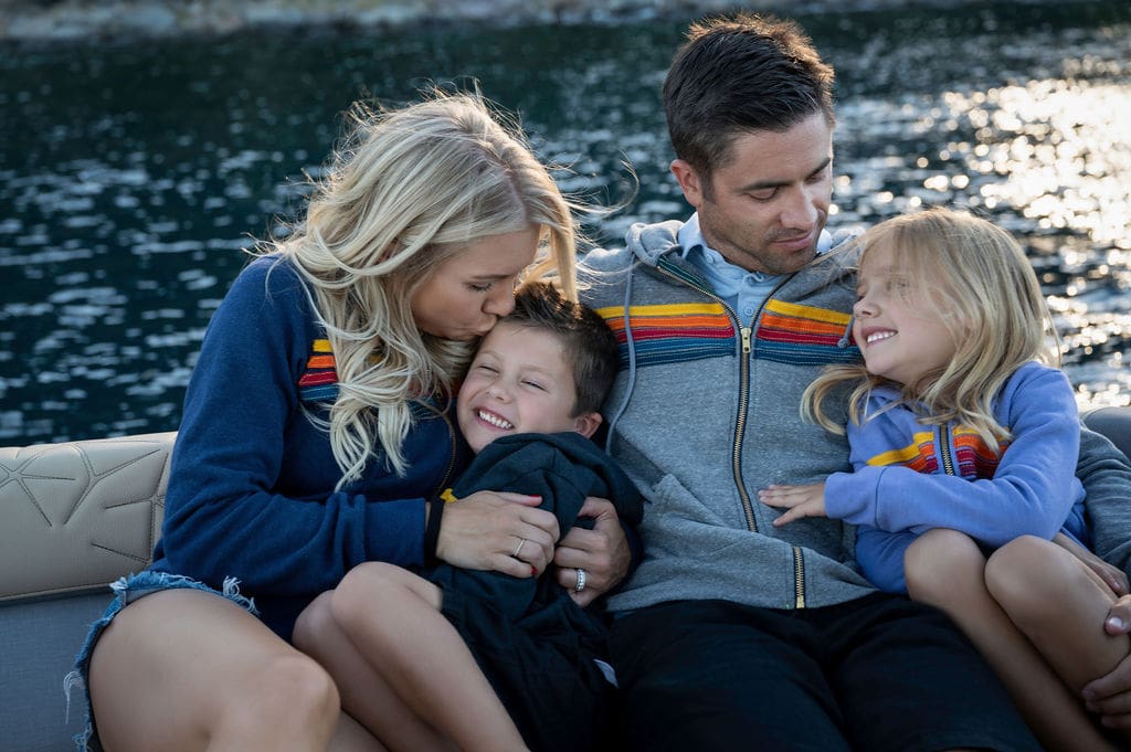 family boating lake tahoe photography